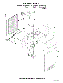 09 - Air Flow Parts parts for Maytag Refrigerator MSD2559XEM03 / from AppliancePartsPros.com