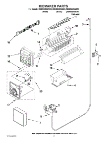 11 - Icemaker Parts parts for Maytag Refrigerator MSD2559XEM03 / from AppliancePartsPros.com