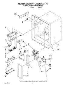 02 - Refrigerator Liner Parts parts for Maytag Refrigerator MFI2665XEW4 / from AppliancePartsPros.com