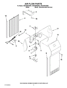 09 - Air Flow Parts parts for Maytag Refrigerator MSD2559XEW01 / from AppliancePartsPros.com