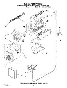 12 - Icemaker Parts parts for Maytag Refrigerator MSD2559XEW01 / from AppliancePartsPros.com