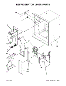 02 - Refrigerator Liner Parts parts for Maytag Refrigerator MFI2665XEW7 / from AppliancePartsPros.com