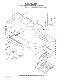 03 - Shelf Parts parts for Maytag Refrigerator MFI2670XEB1 / from AppliancePartsPros.com