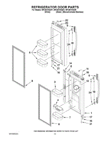 07 - Refrigerator Door Parts parts for Maytag Refrigerator MFI2670XEB1 / from AppliancePartsPros.com