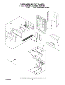 08 - Dispenser Front Parts parts for Maytag Refrigerator MFI2670XEB1 / from AppliancePartsPros.com