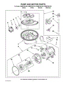 06 - Pump And Motor Parts parts for Maytag Dishwasher MDB6709AWB2 / from AppliancePartsPros.com