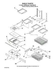 07 - Shelf Parts parts for Maytag Refrigerator MBR2258XES1 / from AppliancePartsPros.com