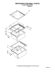 03 - Refrigerator Shelf Parts parts for Maytag Refrigerator MSD2572VES02 / from AppliancePartsPros.com