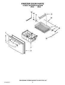 10 - Freezer Door Parts parts for Maytag Refrigerator MFI2670XEB6 / from AppliancePartsPros.com