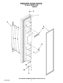 07 - Freezer Door Parts parts for Maytag Refrigerator MSD2572VES03 / from AppliancePartsPros.com
