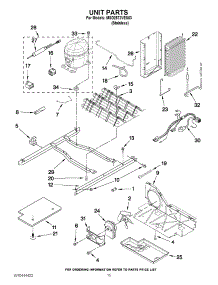 09 - Unit Parts parts for Maytag Refrigerator MSD2572VES03 / from AppliancePartsPros.com