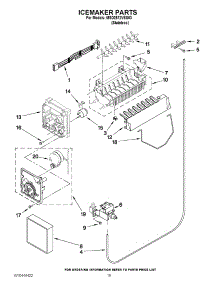 12 - Icemaker Parts parts for Maytag Refrigerator MSD2572VES03 / from AppliancePartsPros.com