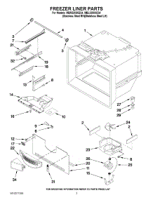 02 - Freezer Liner Parts parts for Maytag Refrigerator MBR2258XES4 / from AppliancePartsPros.com