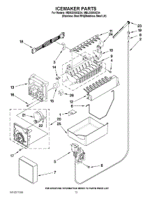 08 - Icemaker Parts parts for Maytag Refrigerator MBR2258XES4 / from AppliancePartsPros.com
