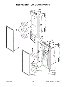 07 - Refrigerator Door Parts parts for Maytag Refrigerator MFI2670XEB8 / from AppliancePartsPros.com
