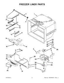 02 - Freezer Liner Parts parts for Maytag Refrigerator MBR2258XES5 / from AppliancePartsPros.com