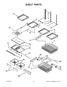 07 - Shelf Parts parts for Maytag Refrigerator MBR2258XES5 / from AppliancePartsPros.com