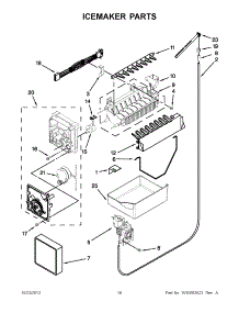 08 - Icemaker Parts parts for Maytag Refrigerator MBR2258XES5 / from AppliancePartsPros.com