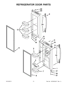 06 - Refrigerator Door Parts parts for Maytag Refrigerator MFI2670XEM10 / from AppliancePartsPros.com