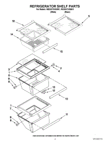 03 - Refrigerator Shelf Parts parts for Maytag Refrigerator MSD2573VEB01 / from AppliancePartsPros.com