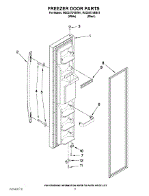 07 - Freezer Door Parts parts for Maytag Refrigerator MSD2573VEB01 / from AppliancePartsPros.com