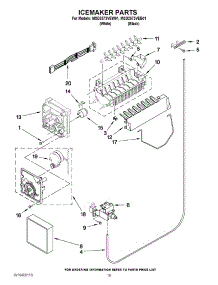 12 - Icemaker Parts parts for Maytag Refrigerator MSD2573VEB01 / from AppliancePartsPros.com