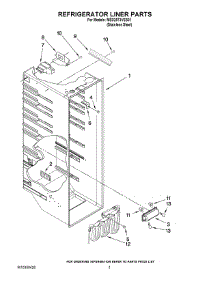 02 - Refrigerator Liner Parts parts for Maytag Refrigerator MSD2573VES01 / from AppliancePartsPros.com