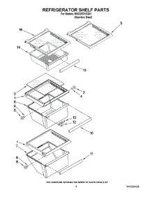03 - Refrigerator Shelf Parts parts for Maytag Refrigerator MSD2573VES01 / from AppliancePartsPros.com