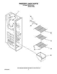 04 - Freezer Liner Parts parts for Maytag Refrigerator MSD2573VES01 / from AppliancePartsPros.com