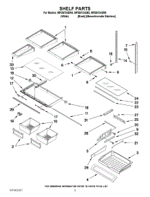 03 - Shelf Parts parts for Maytag Refrigerator MFI2670XEM3 / from AppliancePartsPros.com