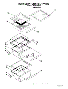 03 - Refrigerator Shelf Parts parts for Maytag Refrigerator MSD2573VES02 / from AppliancePartsPros.com
