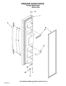 07 - Freezer Door Parts parts for Maytag Refrigerator MSD2573VES02 / from AppliancePartsPros.com