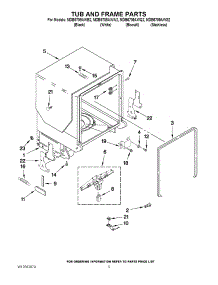 05 - Tub And Frame Parts parts for Maytag Dishwasher MDB6709AWS2 / from AppliancePartsPros.com