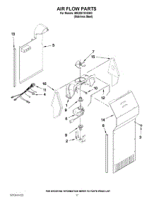 10 - Air Flow Parts parts for Maytag Refrigerator MSD2573VES03 / from AppliancePartsPros.com
