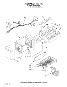 05 - Icemaker Parts parts for Maytag Refrigerator MFI2670XEM5 / from AppliancePartsPros.com