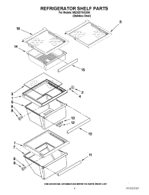 03 - Refrigerator Shelf Parts parts for Maytag Refrigerator MSD2573VES04 / from AppliancePartsPros.com