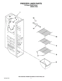 04 - Freezer Liner Parts parts for Maytag Refrigerator MSD2573VES04 / from AppliancePartsPros.com