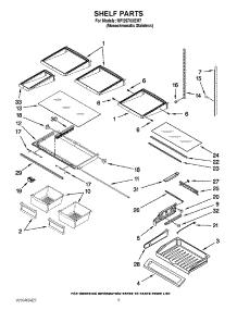 03 - Shelf Parts parts for Maytag Refrigerator MFI2670XEM7 / from AppliancePartsPros.com