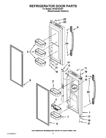 07 - Refrigerator Door Parts parts for Maytag Refrigerator MFI2670XEM7 / from AppliancePartsPros.com