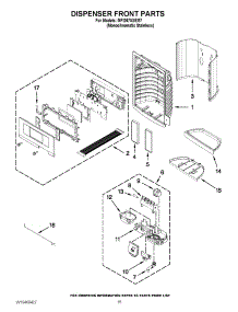 08 - Dispenser Front Parts parts for Maytag Refrigerator MFI2670XEM7 / from AppliancePartsPros.com