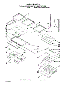 03 - Shelf Parts parts for Maytag Refrigerator MFI2670XEW2 / from AppliancePartsPros.com