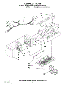 05 - Icemaker Parts parts for Maytag Refrigerator MFI2670XEW3 / from AppliancePartsPros.com
