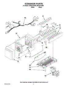 05 - Icemaker Parts parts for Maytag Refrigerator MFI2670XEW5 / from AppliancePartsPros.com