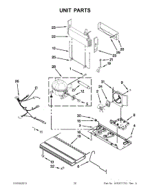 10 - Unit Parts parts for Maytag Refrigerator MFI2670XEW8 / from AppliancePartsPros.com