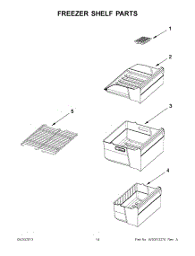 07 - Freezer Shelf Parts parts for Maytag Refrigerator MBZ1153BES00 / from AppliancePartsPros.com