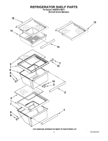 03 - Refrigerator Shelf Parts parts for Maytag Refrigerator MSD2574VEM11 / from AppliancePartsPros.com