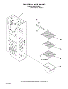 04 - Freezer Liner Parts parts for Maytag Refrigerator MSD2574VEM11 / from AppliancePartsPros.com