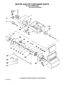 05 - Motor And Ice Container Parts parts for Maytag Refrigerator MSD2574VEM11 / from AppliancePartsPros.com