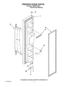 07 - Freezer Door Parts parts for Maytag Refrigerator MSD2574VEM11 / from AppliancePartsPros.com