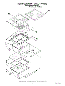 03 - Refrigerator Shelf Parts parts for Maytag Refrigerator MSD2574VEM12 / from AppliancePartsPros.com